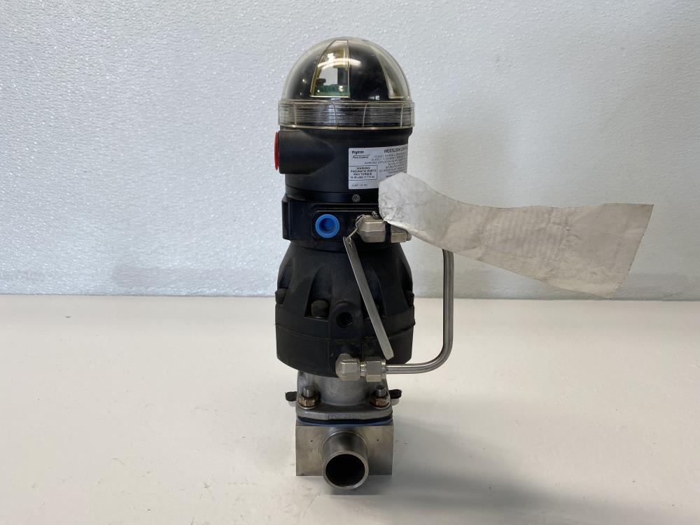 ITT Pure-Flo 1" Butt-Weld Stainless Sanitary Diaphragm Valve w/ B209 Actuator